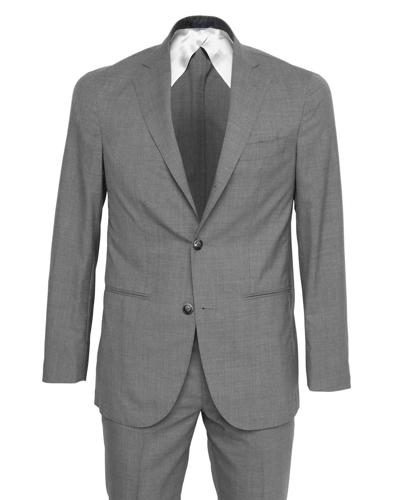 NWT EDUARDO DE SIMONE SUIT grey lightweight wool luxury handmade Italy 62