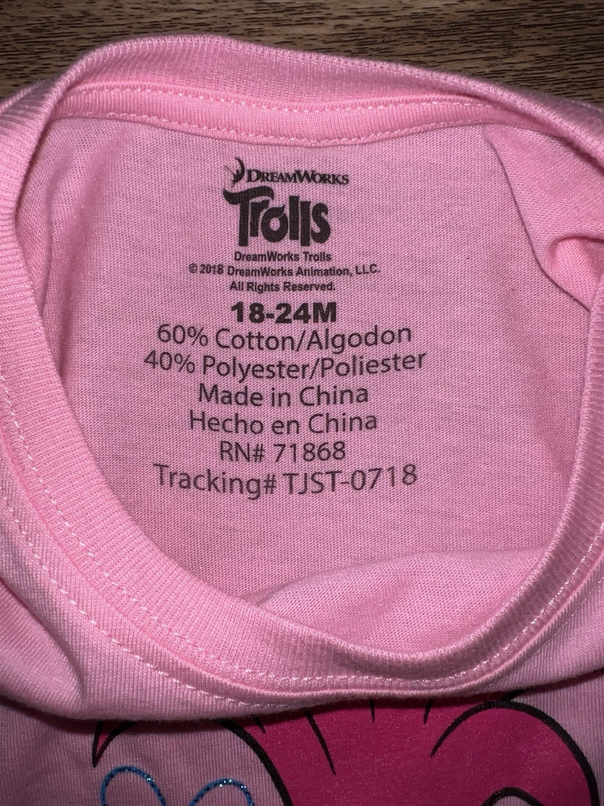 DreamWorks Trolls T-Shirt Size 18-24Months