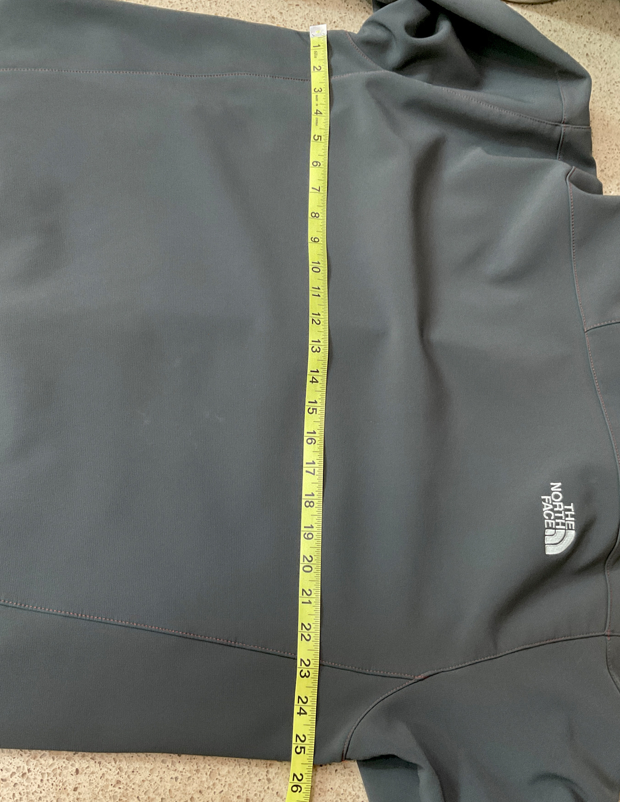 The North Face Mens Apex Elbrus Full Zip Jacket XL Gray 7 Summits Nylon/Poly EUC