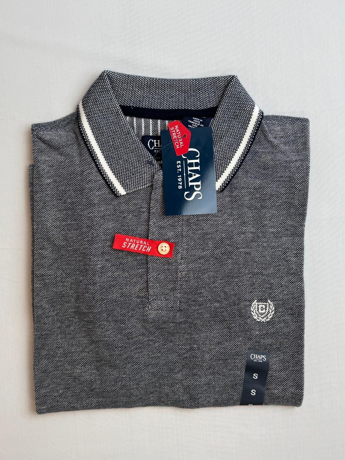 CHAPS Natural Stretch Light Polo Men`s Shirt. BLUE DEPTHS. Choose Your Size. NWT
