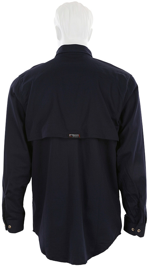 SBS3002 – MCR Safety Summit Breeze® Flame Resistant (FR) Work Shirt – Navy L