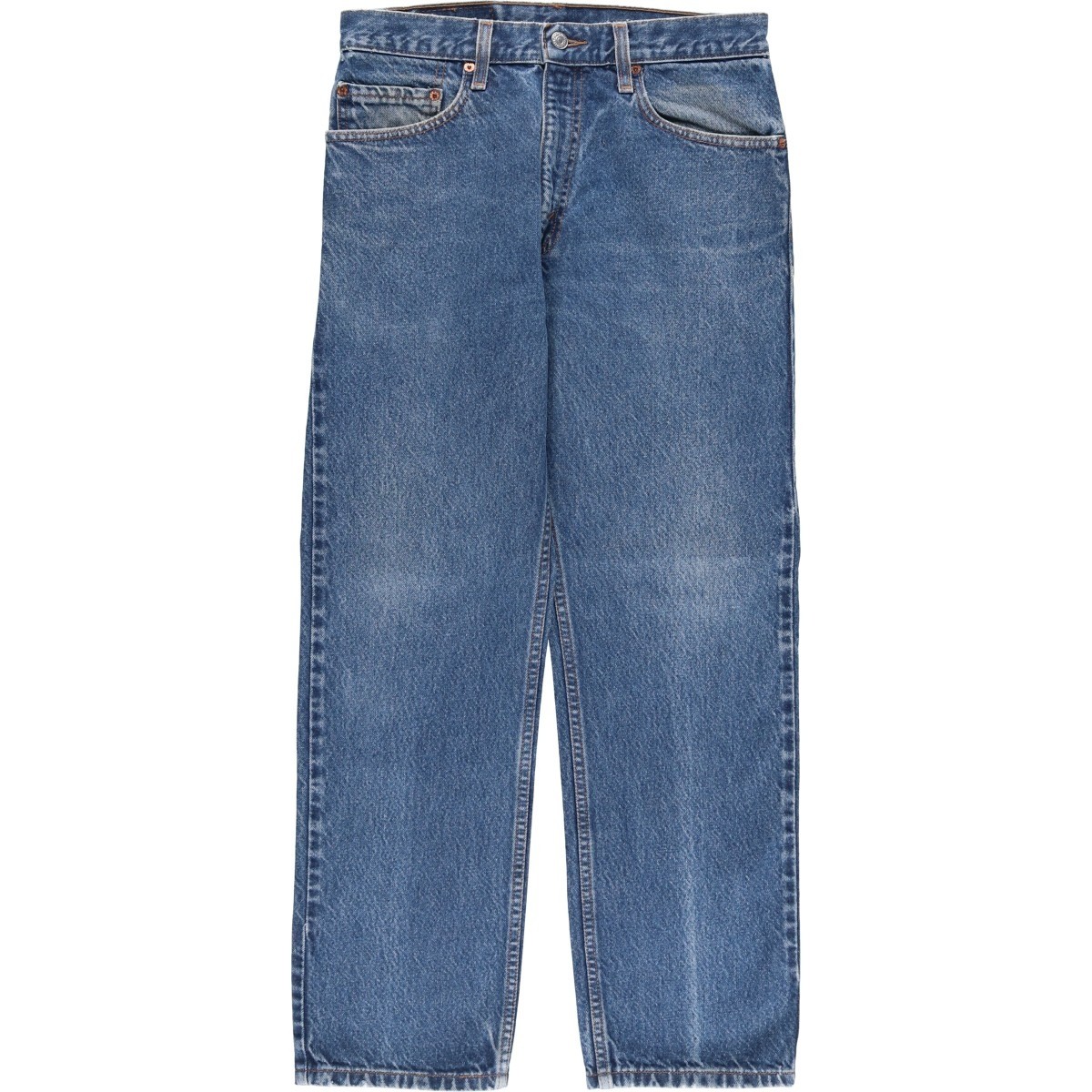 Used 90’S Levi’s 00505-0216 Regular Fit Straight Leg Tapered Denim Pants Men…