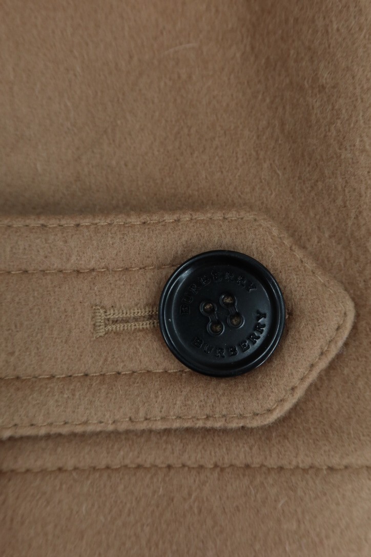 Burberry Women Size 4 (UK 6) Brown Baysbrooke Wool Check & Hearts Duffle Coat