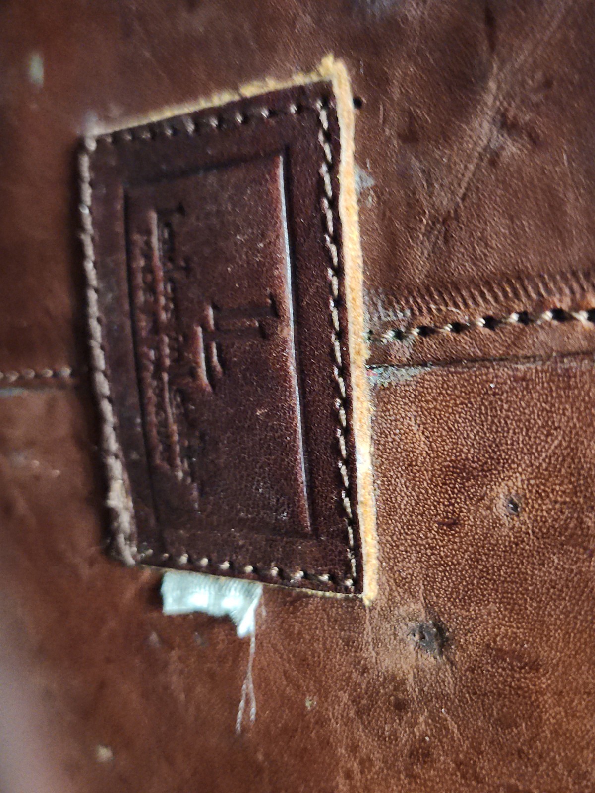 Leaders In Leather Tooled Leather Purse Made In Paraguay Brown Adjustable Strap
