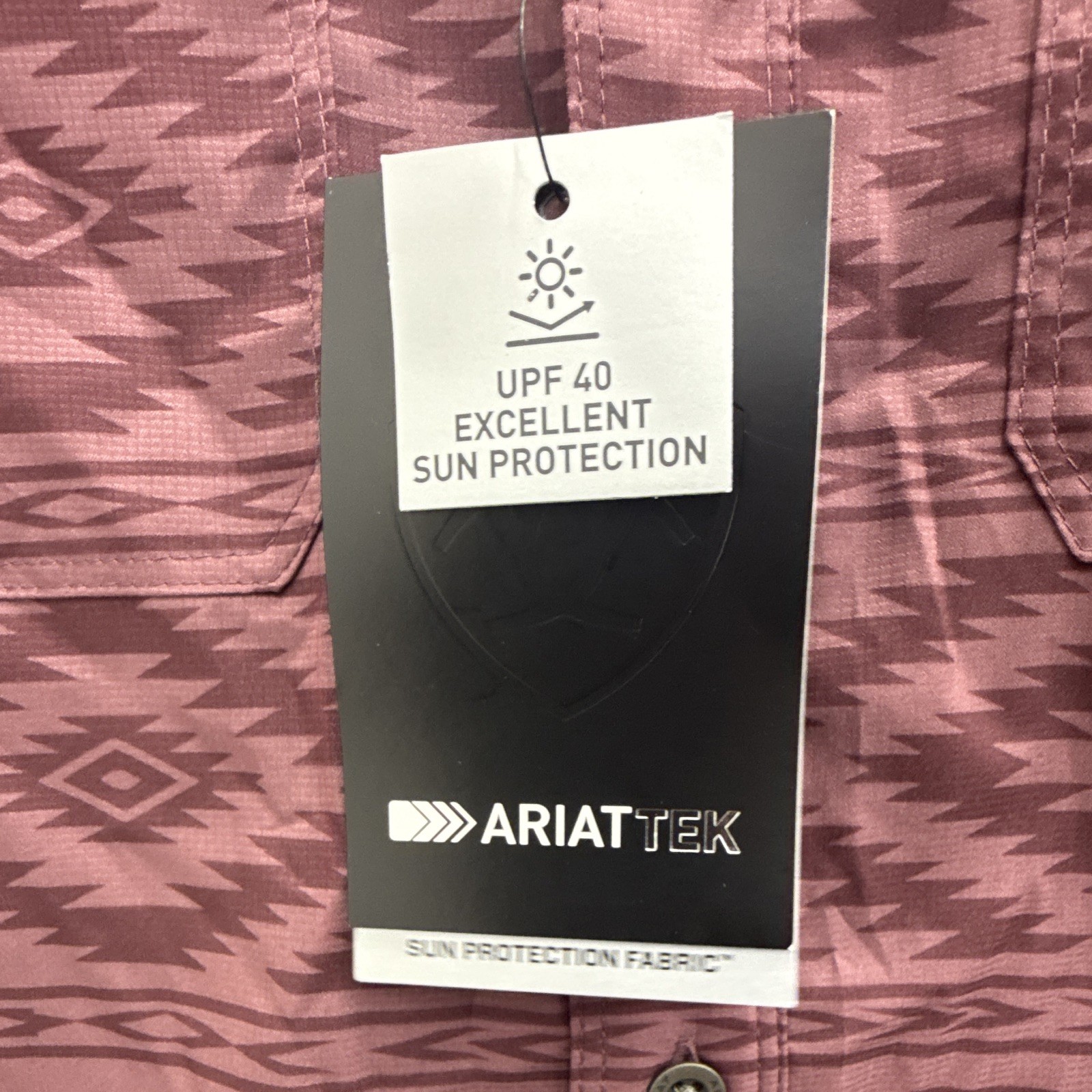 Ariat Men’s AriatTEK VentTEK Western Geometric Fitted Button-Up XS UPF 40