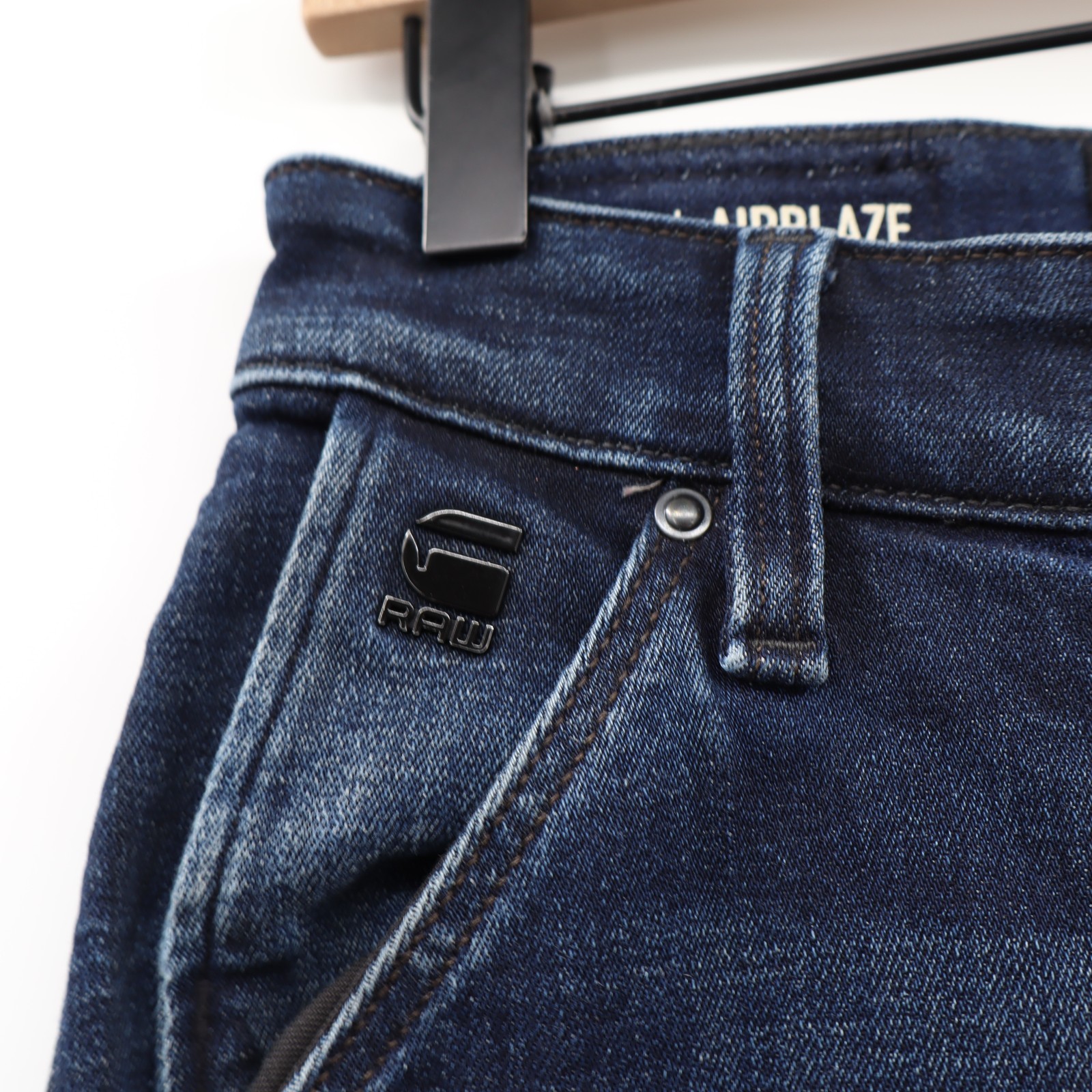 G-Star Raw 27×30 Men’s Airblaze 3D Skinny Jeans Double Knee Dark Navy