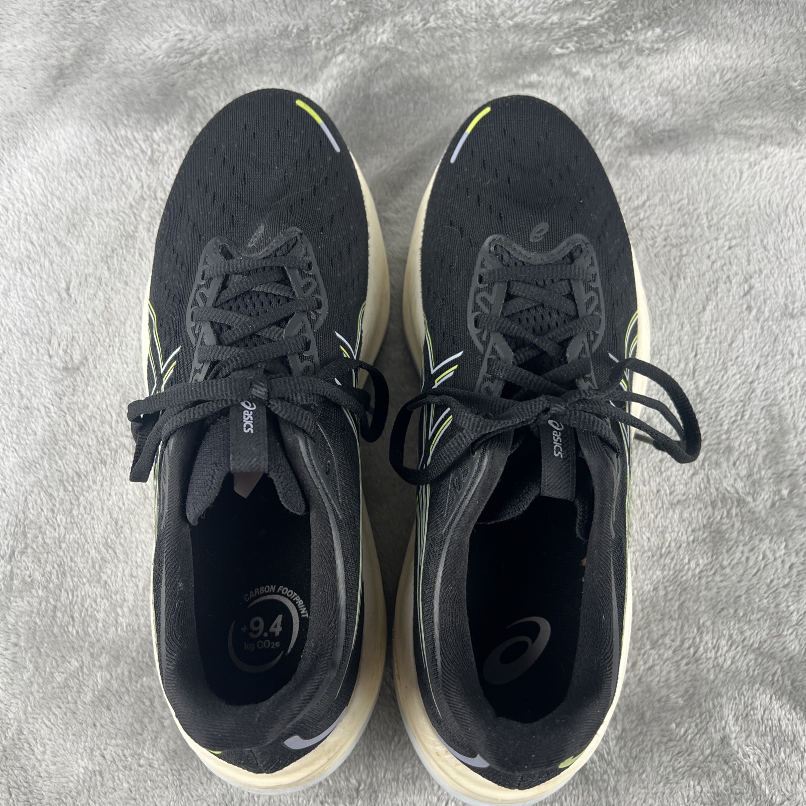 ASICS Men’s Gel-Cumulus 26 1011B792 Black Running Shoes Size 9.5 Sneaker