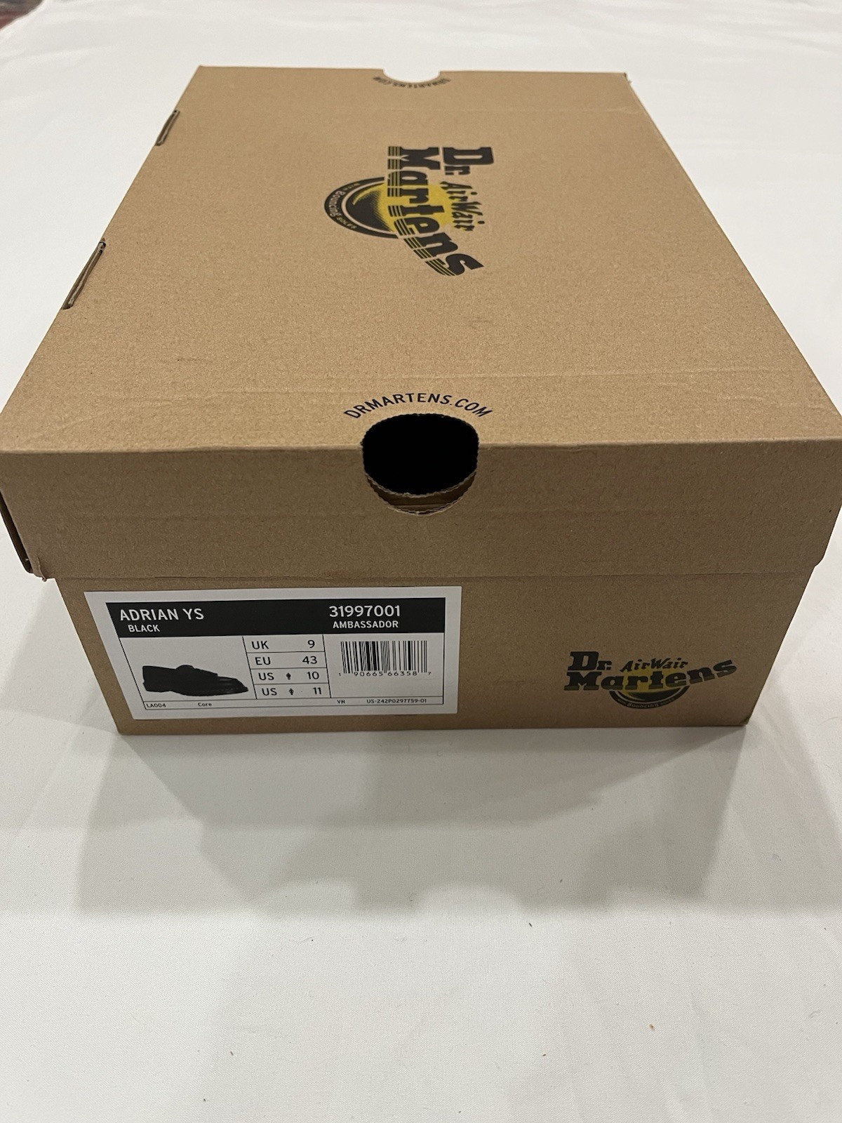 Dr. Martens Adrian YS Black Leather Tassel Slip-On Loafer Men’s US 10 EU 43