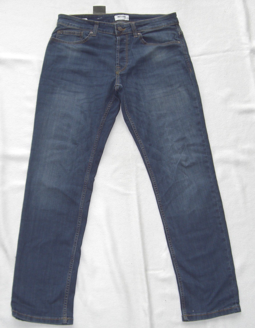 Only & Sons Mens Jeans W31 L32 Model Weft Regular 31-32 New + Unworn
