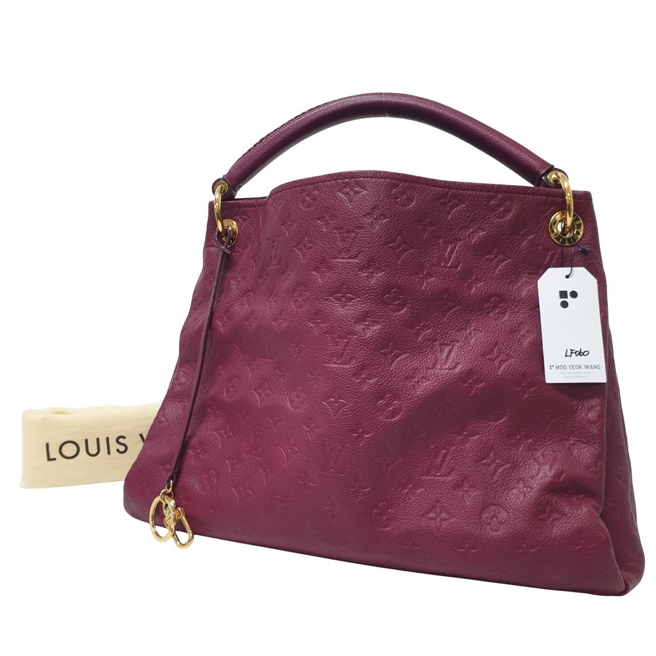 Authentic Louis Vuitton Artsy MM Empreinte M94047 Guaranteed With Dust Bag LF060