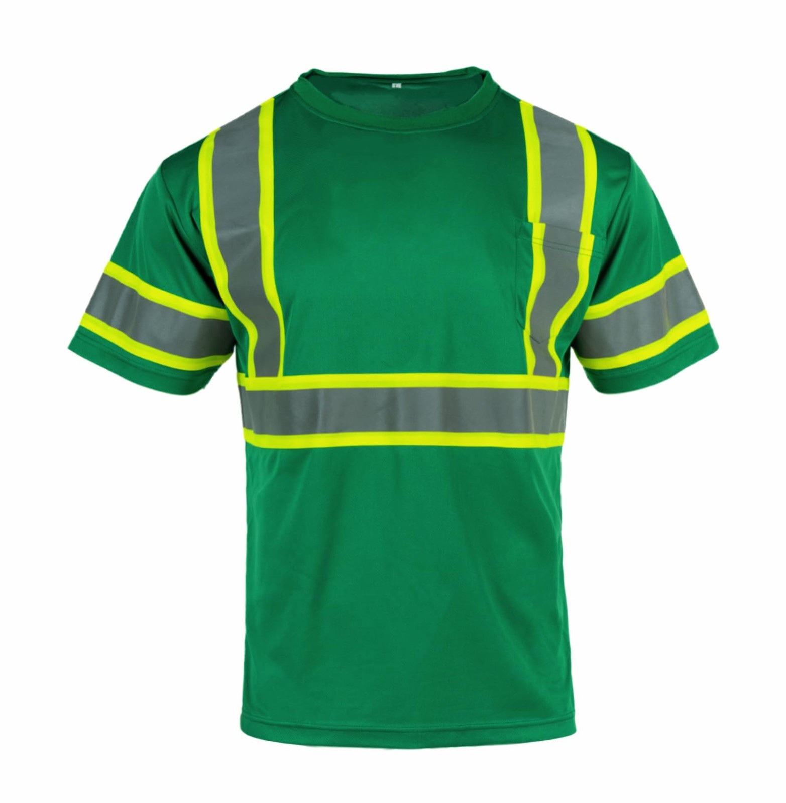 Hi Vis Shirts for Men Reflective ANSI Class 1 Short Sleeve High Visibility Sa…