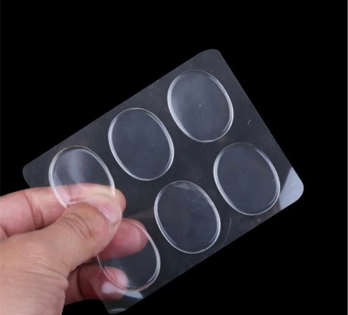 Self-Adhesive Silicone Gel Shoe Insole High Heel Insert Grips Cushion Foot Heel