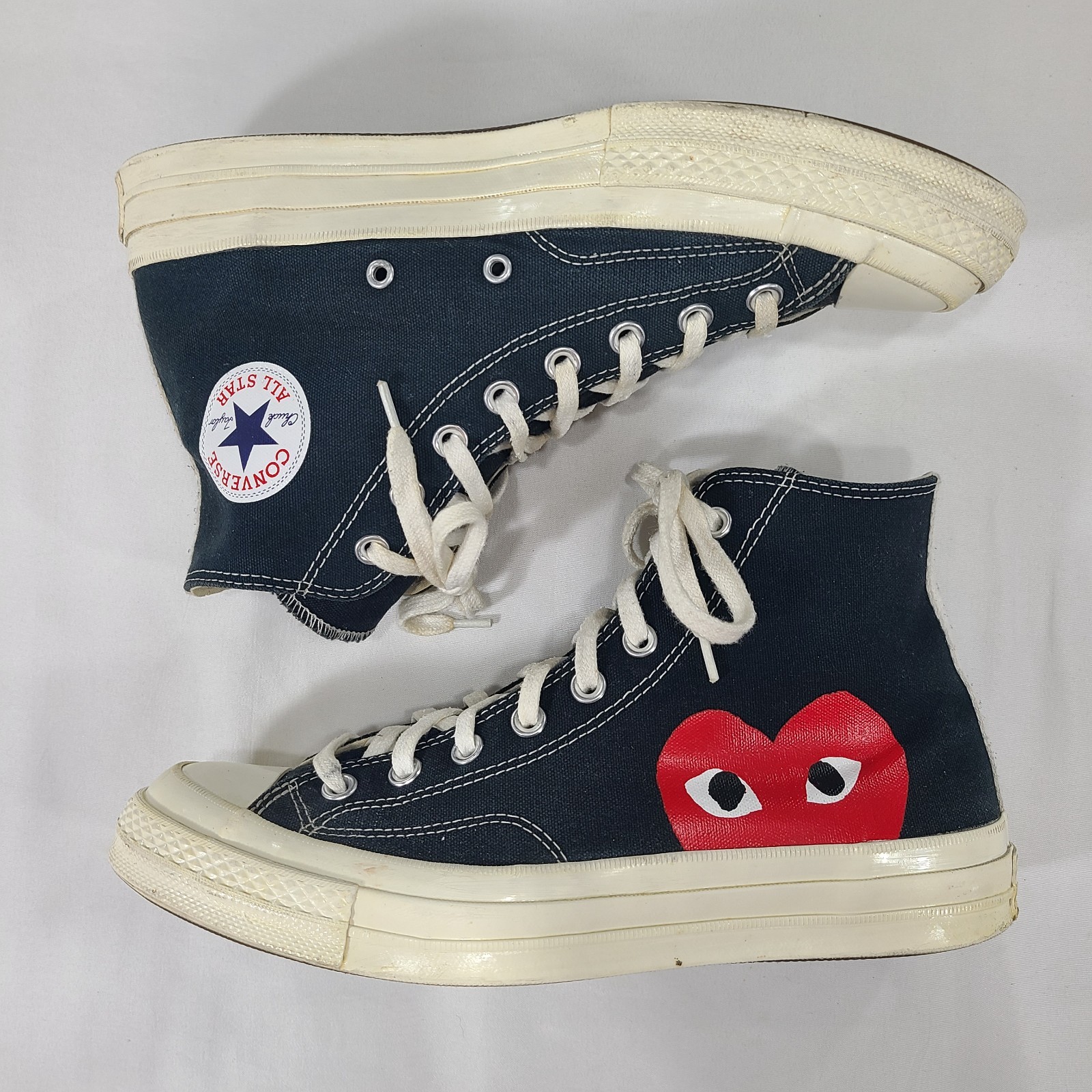 Comme des Garcons Play x Converse Chuck 70 Unisex Black Hi Top – US Size M9/W11