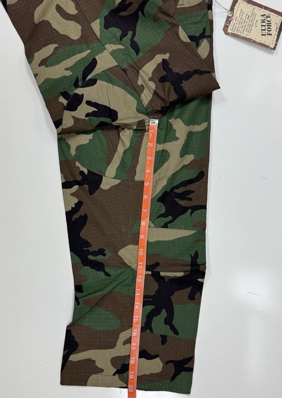 Rothco Woodland Camo 6-Pocket BDU 3/4 Capris Pants, Men’s Sz XS