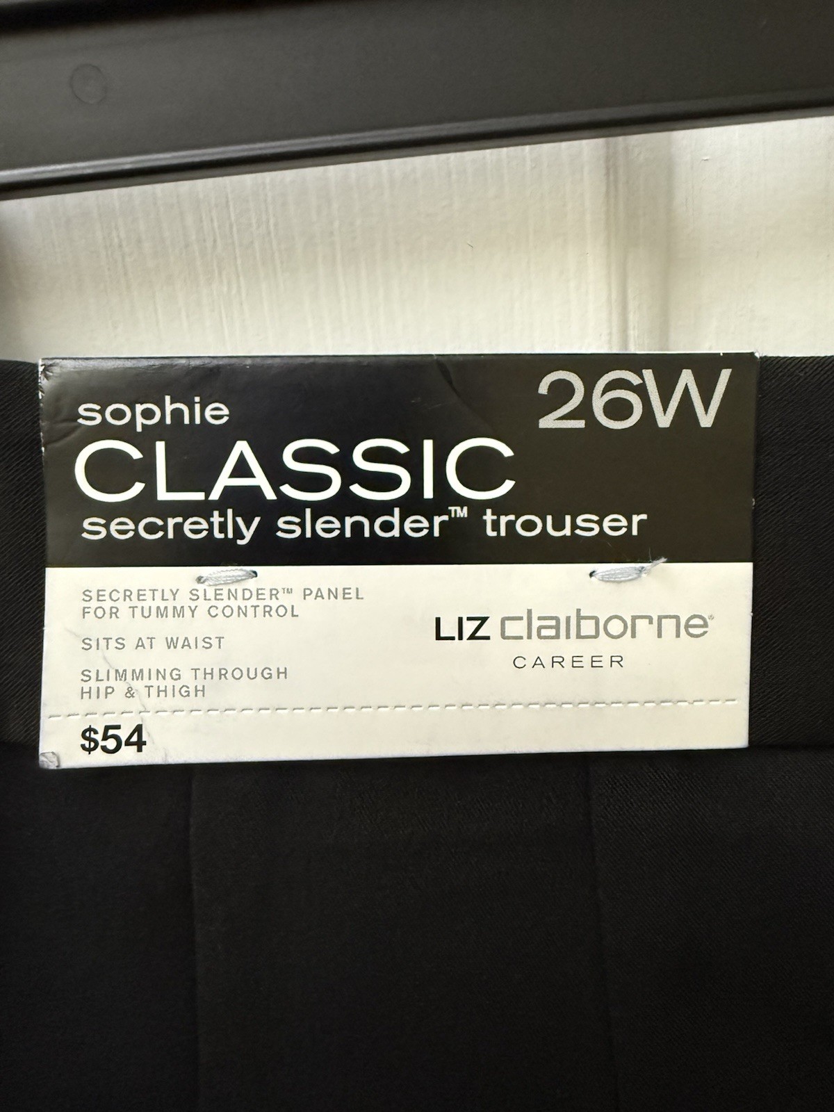 Liz Claiborne Career “Sophie Classic” Secretly Slender™ Trousers (Size 26W, NWT)