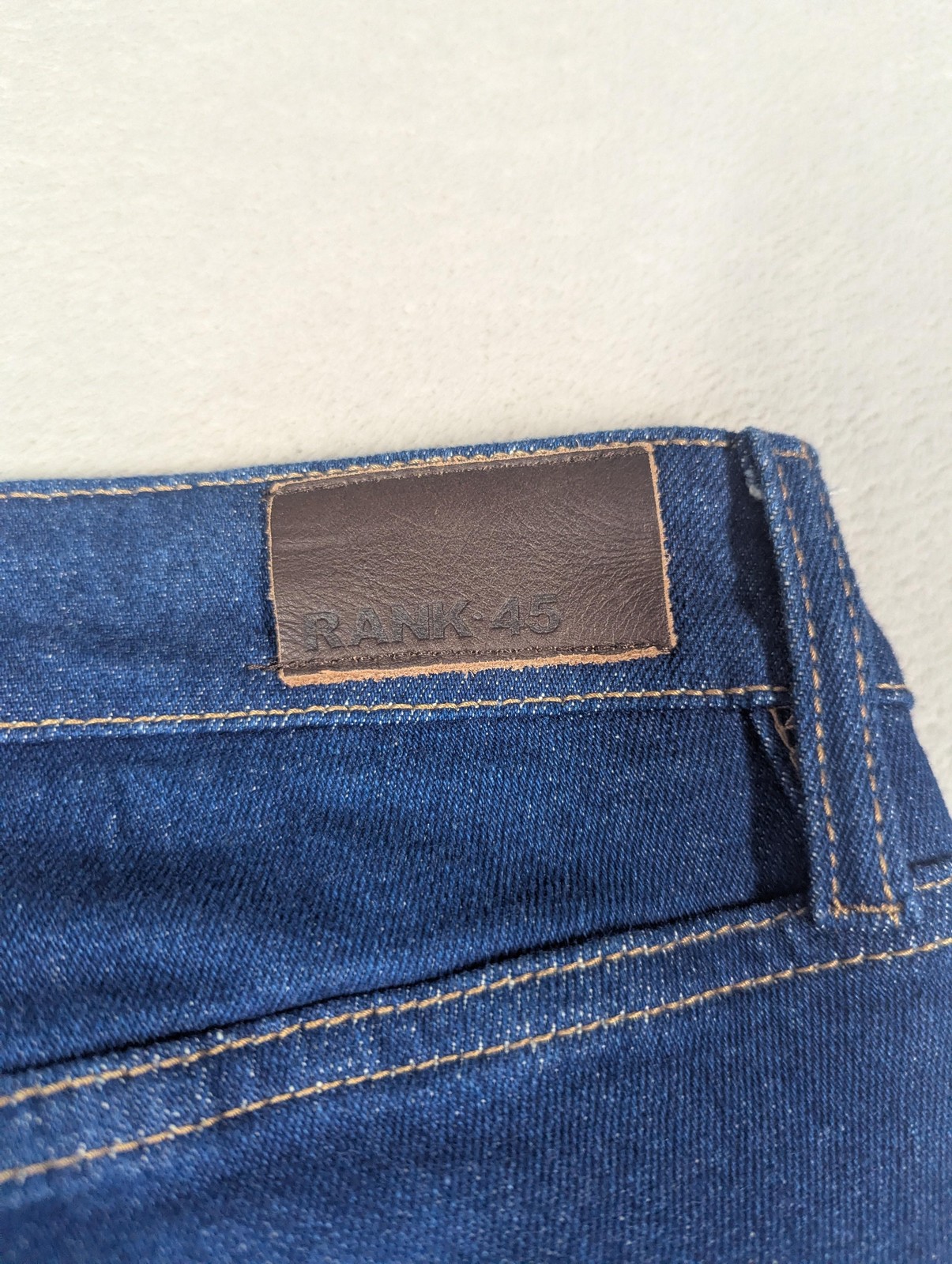 Rank 45 Mid Rise Flare Jeans Womens 34 Blue Med Wash Stretch Denim Casual