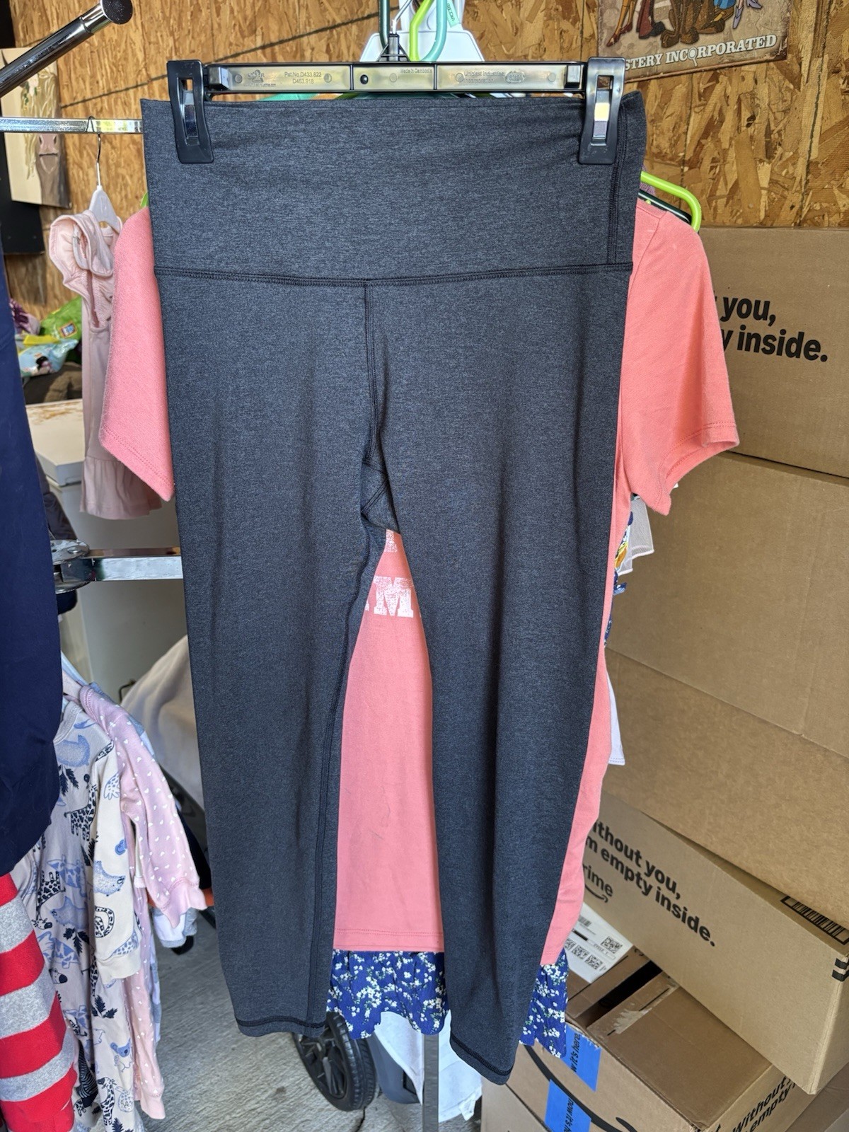 Fleo Heather Charcoal Grey Leggings