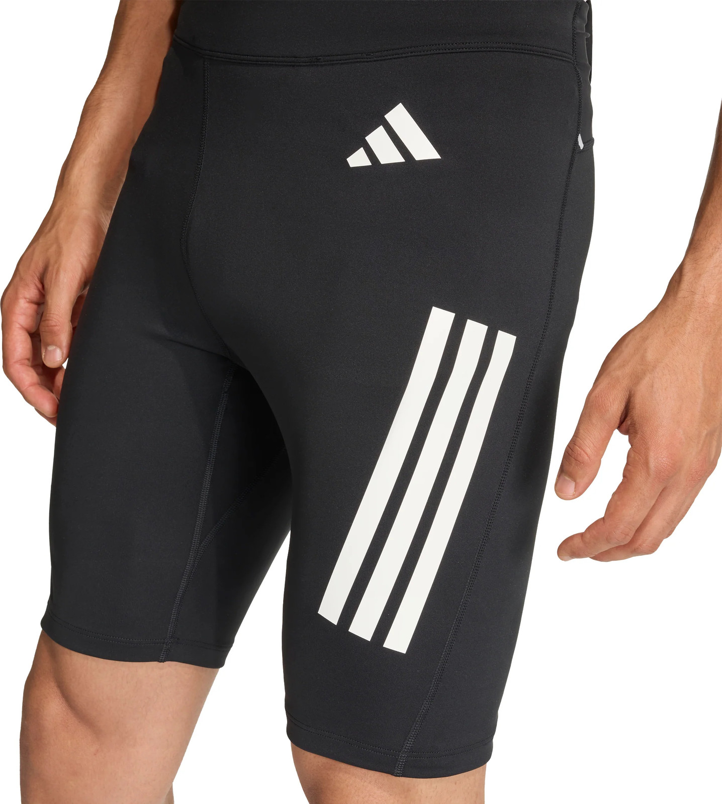 adidas Adi365 Iconic Mens Short Tights Black Running Fitted Sports Run Shorts
