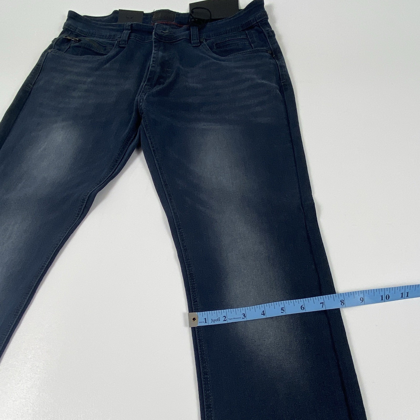 Steve’s Jean Men’s Slim Fit Dark Wash Blue Denim Stretch Mid Rise 5-Pocket 32*32