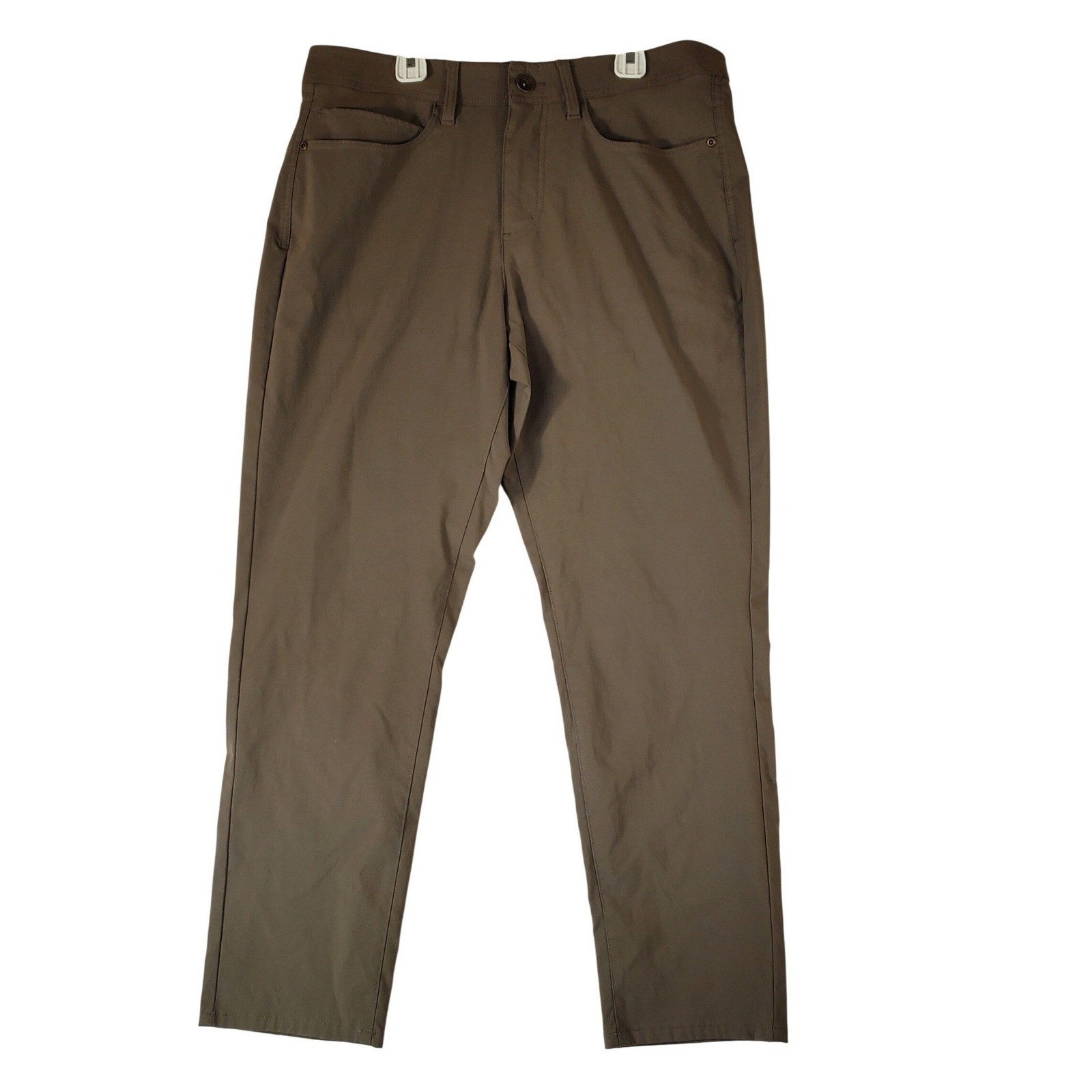 Weatherproof Vintage Mens 32×29 Brown Stretch Nylon Utility Trail Pants 1720722