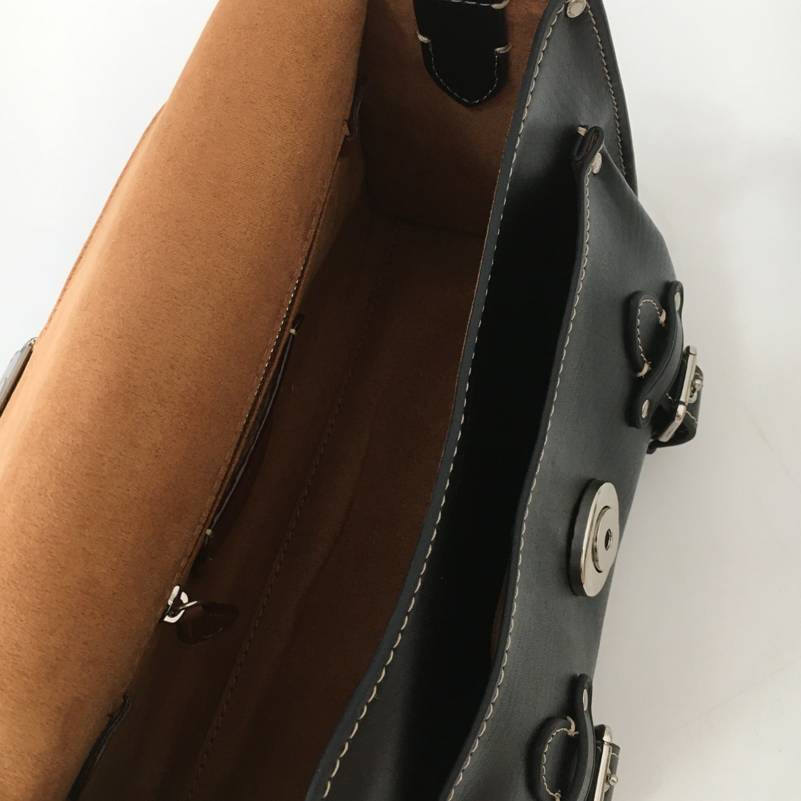 Coach Western Tabby CT721 H 6.5 in × W 4.25 in × D 10.25 in Black