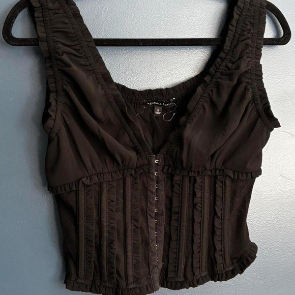 Kendall and Kylie Khaki green PacSun corset top #corsettop