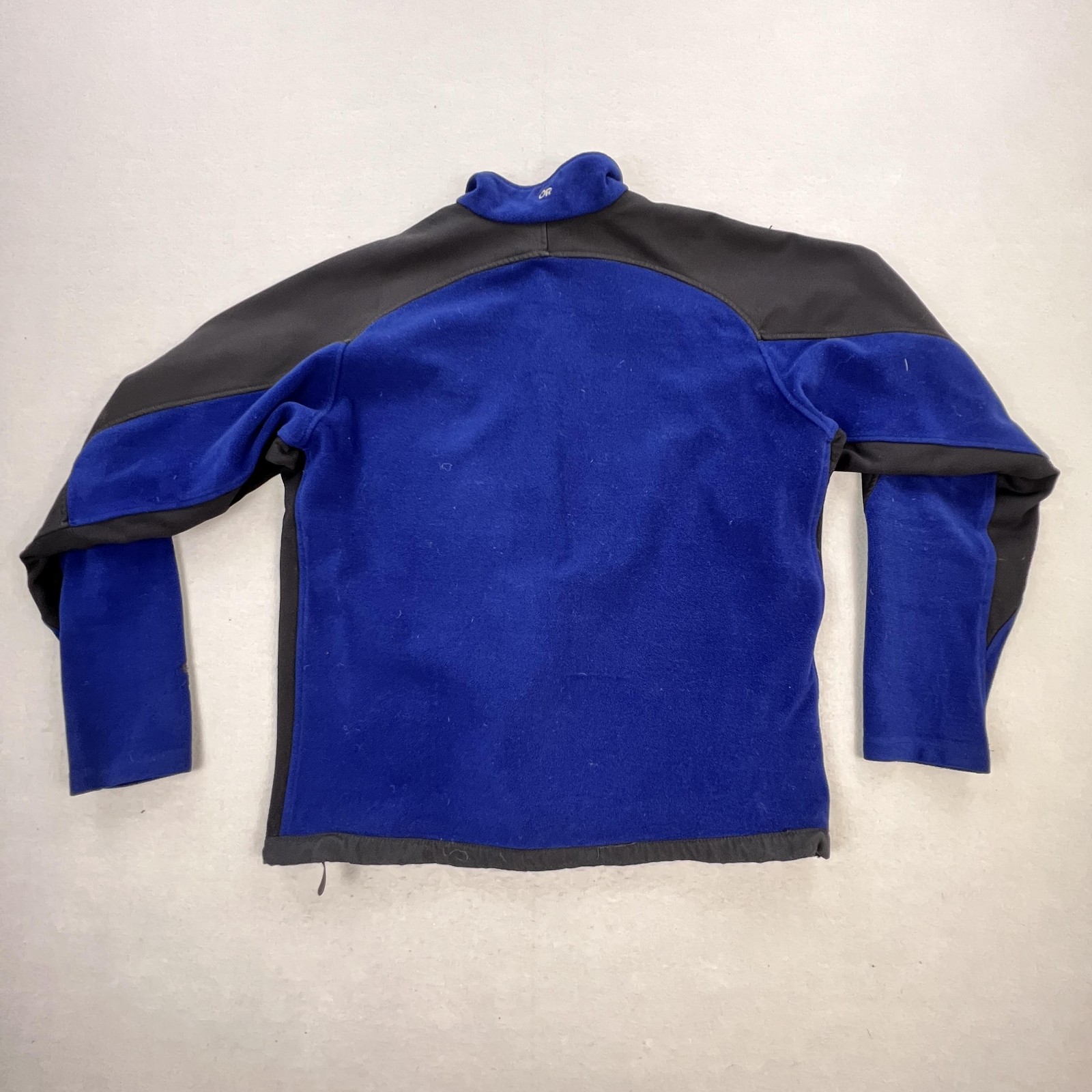 VTG Outdoor Research Ceres Tech Jacket Mens XL Blue Fleece Full Zip USA Hiking