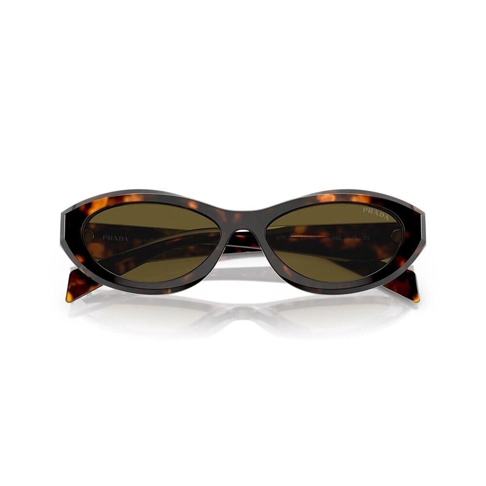 PRADA PR 26ZS 14LO9Z Honey Tortoise Dark Brown Women Sunglasses AUTHENTIC NEW