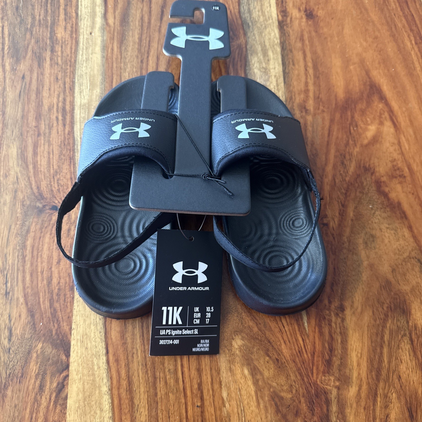 Boys Sandals Under Armour UA PS Selected SL Size 11K