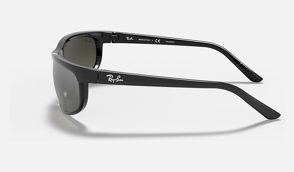 Ray-Ban Predator 2 Black/Grey Mirror Gradient Polarized Sunglasses RB2027 601/W1