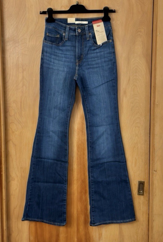 Levi’s Women’s 726 High Rise Slim Fit Flare Jeans Eternal Indigo Wash 25×32 NWT