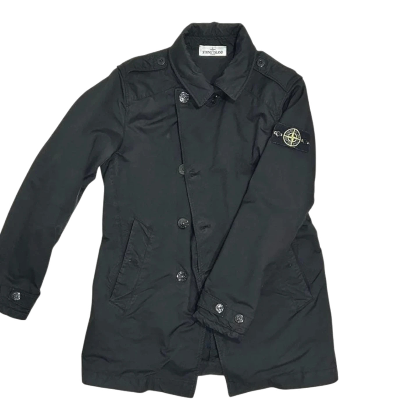 Stone Island David-TC Black Military Jacket Mens Size Fits 170-175cm Used
