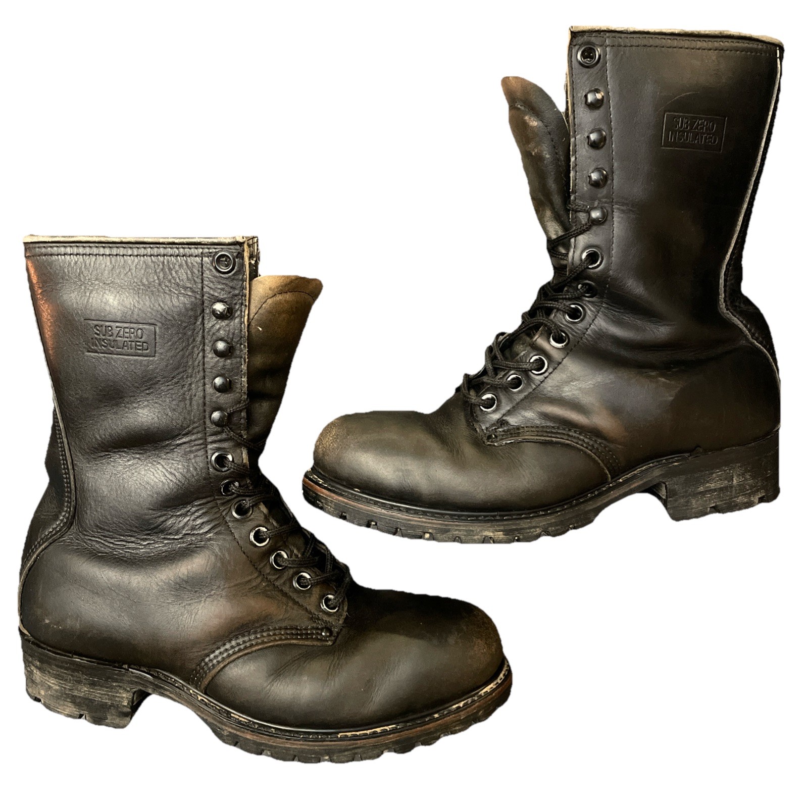Vintage Carolina Sub Zero Leather Boots Sz 9 Steel Toe Insulated Reconditioned