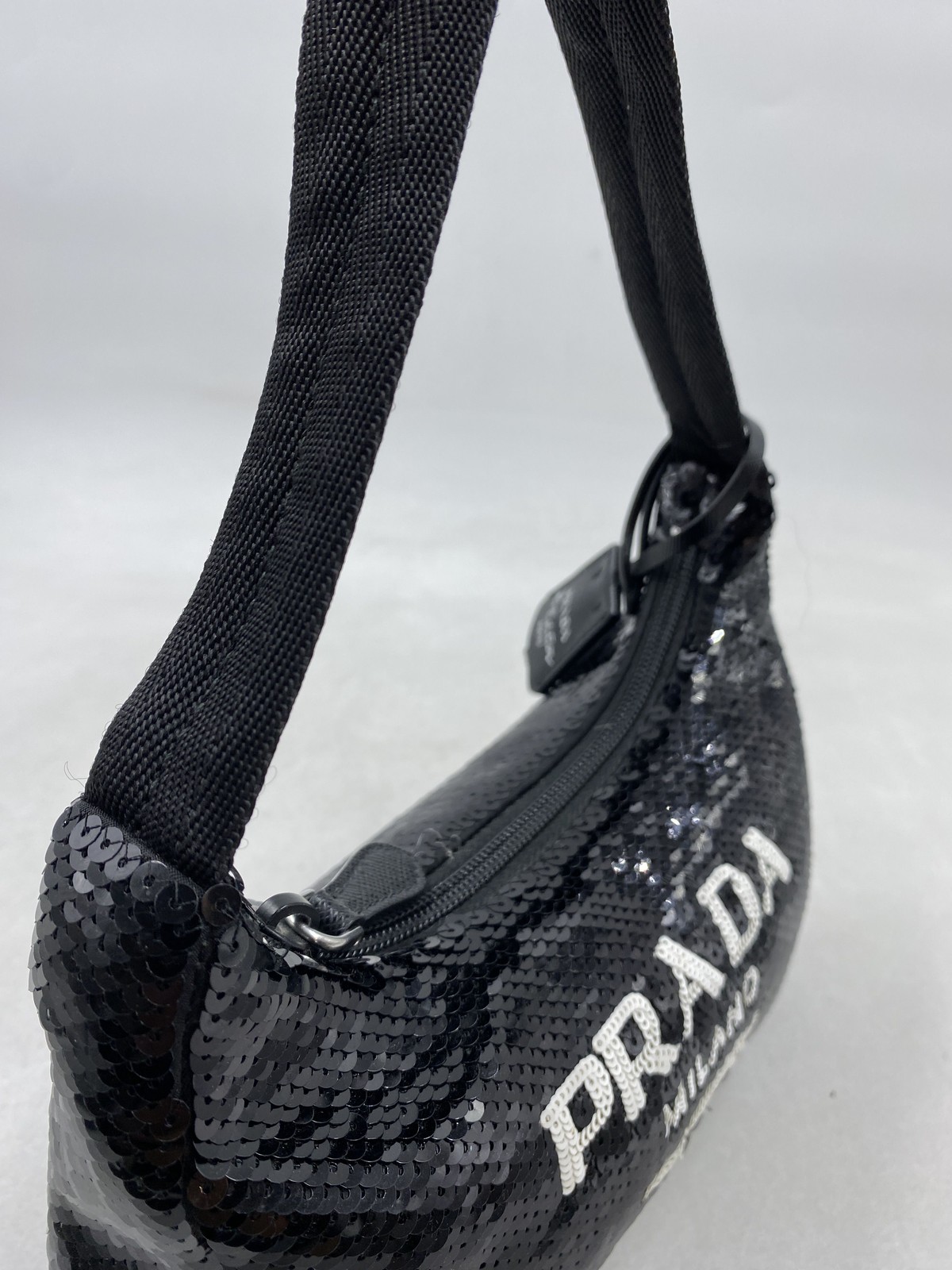 Prada Re-Edition 2000 Sequinned Mini Bag