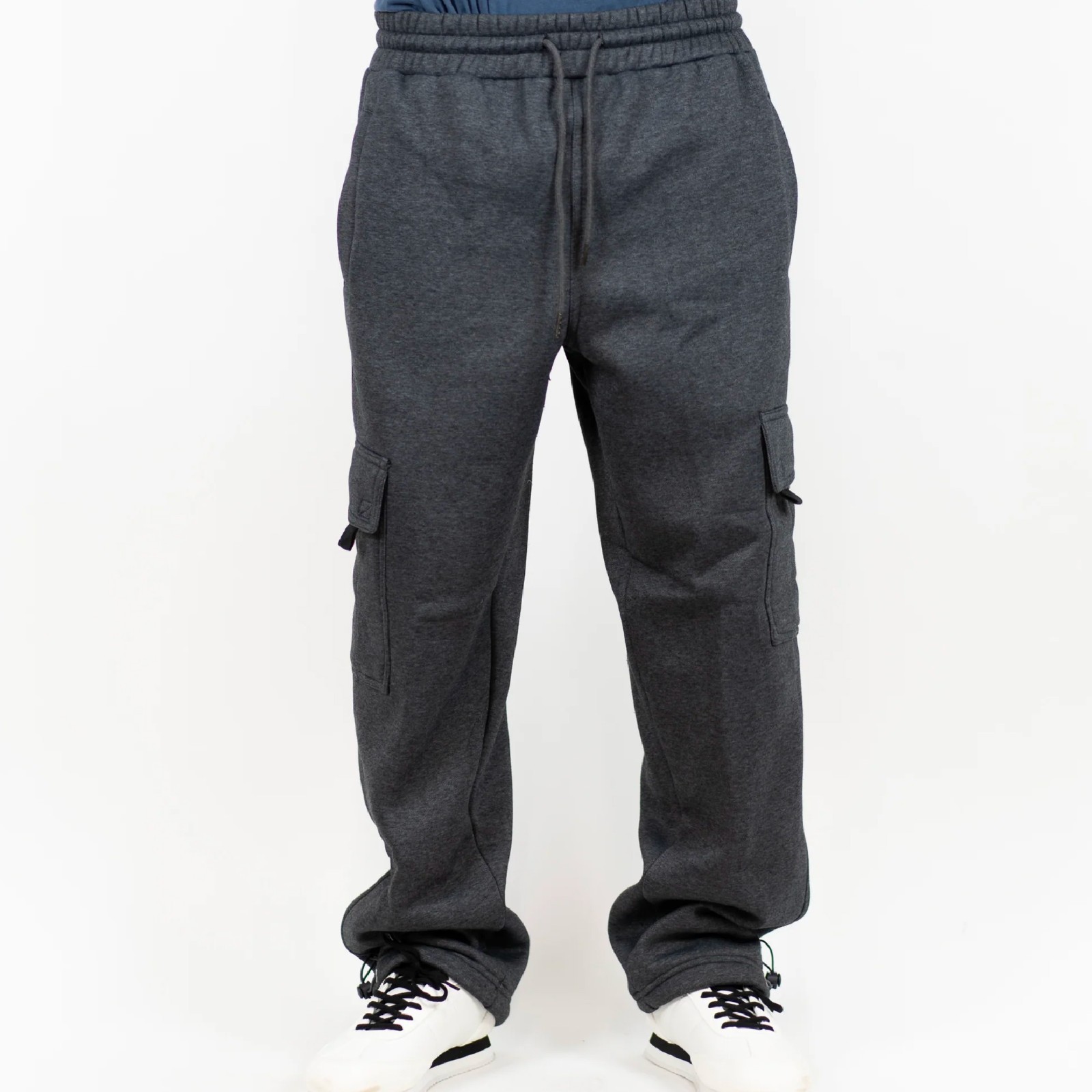 FB COUNTY MENS HEAVYWEIGHT FLEECE CARGO PANTS FBCOUNTY CASUAL SWEATPANTS XS-3XL
