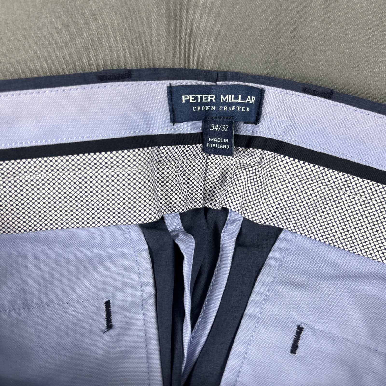 Peter Millar Golf Pants Crown Crafted Surge 34 x 32 Navy Blue NWT MSRP $185