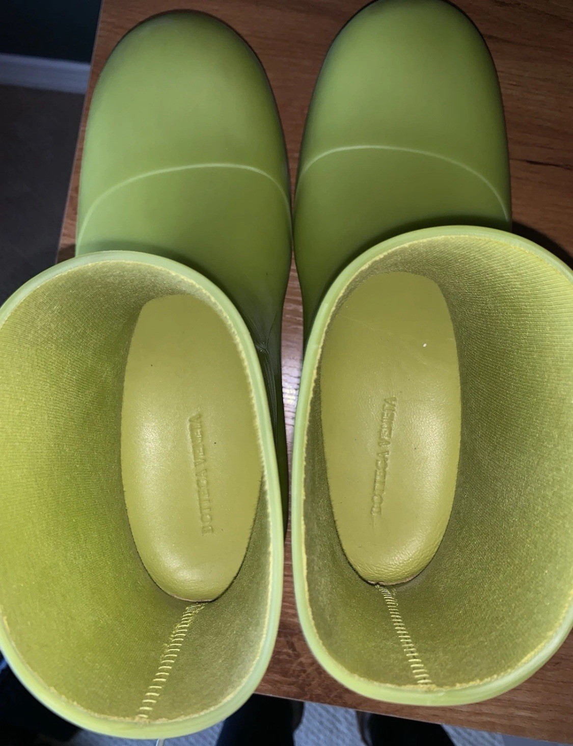 Bottega Veneta Kiwi Puddle Boots Ankle Kiwi Size 39 Made In Italy Box Included