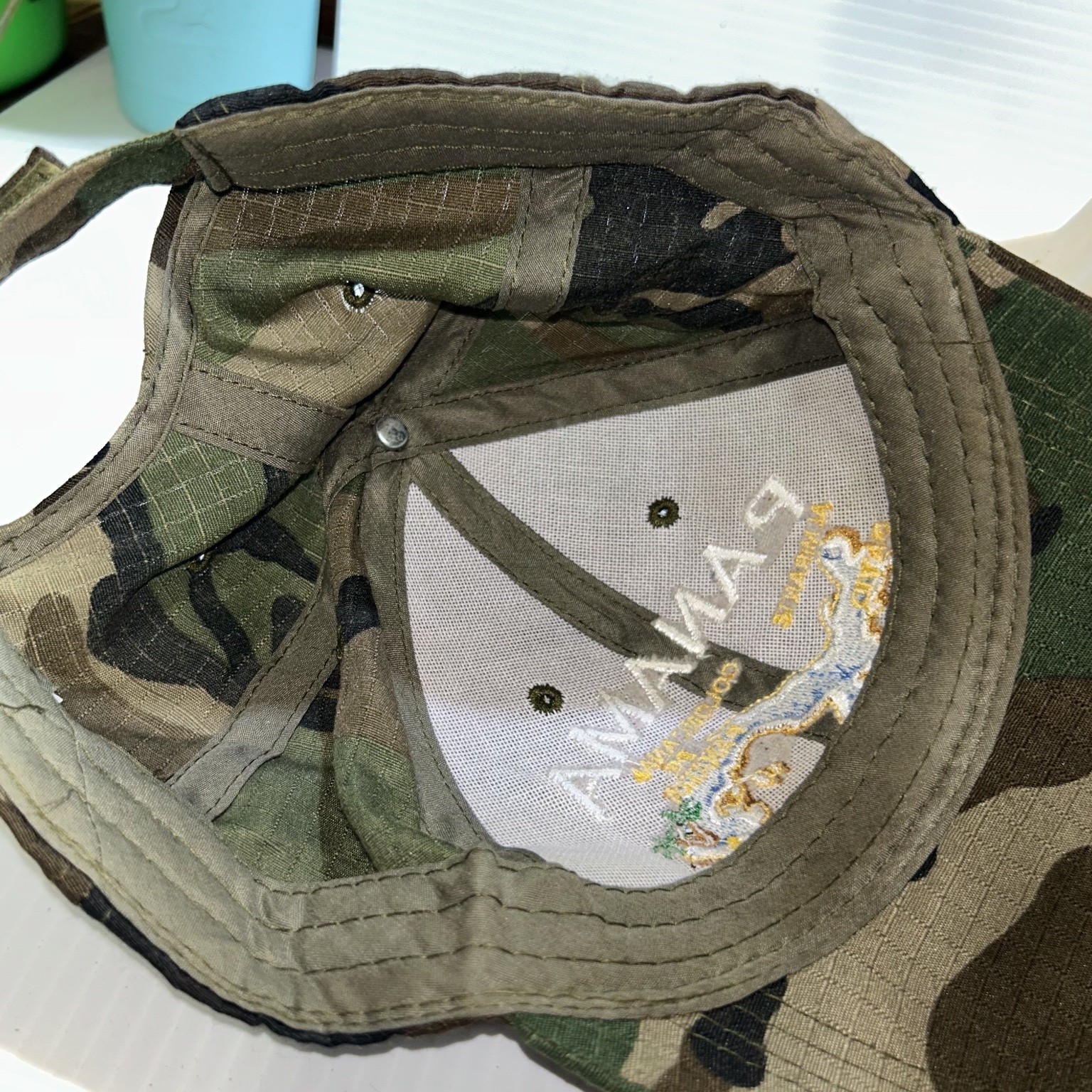 Panama Camo Map Souvenir Baseball Cap Hat Mens Adjustable Hook Loop