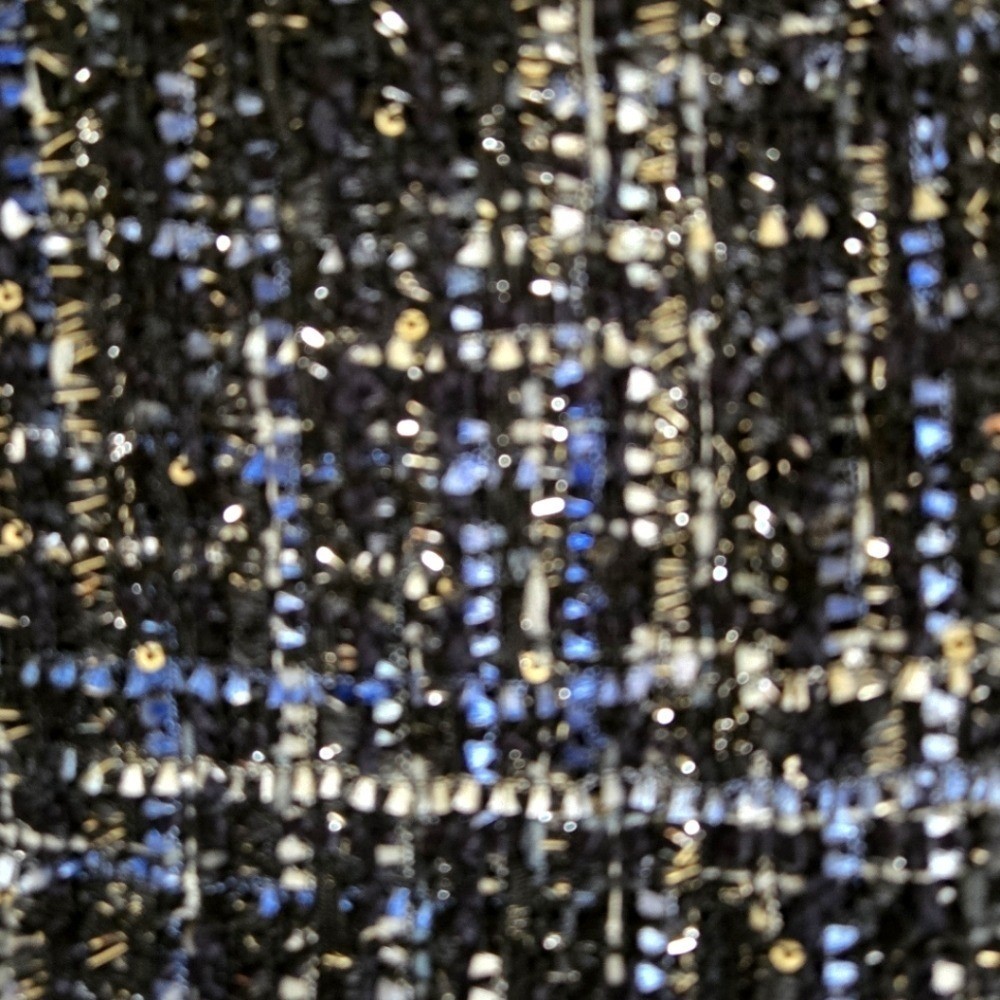 Boston Proper Tweed Skirt Women’s 2 Multi Colored (Black, Blue, And White)