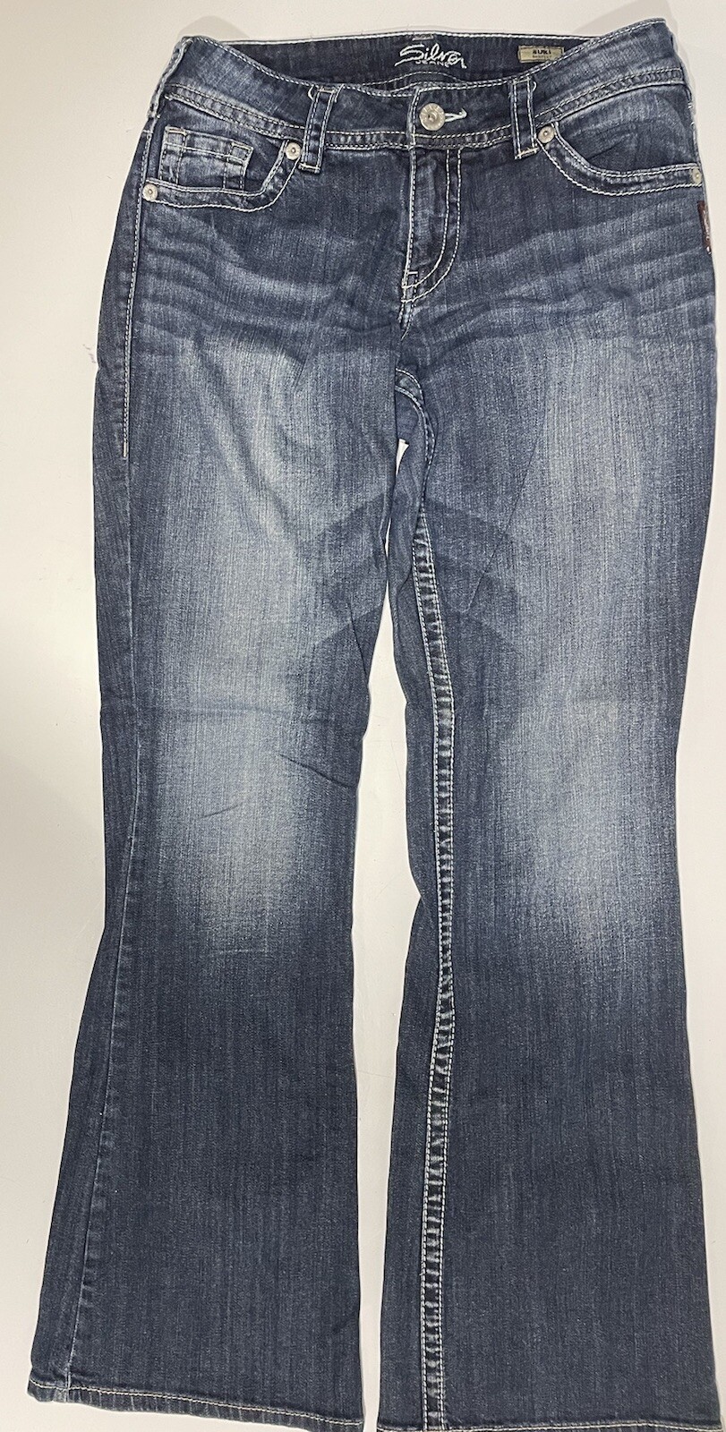 Silver Jeans Suki Bootcut Leg Women’s W29 x L32 Blue Low Rise 5-Pocket Med. Wash