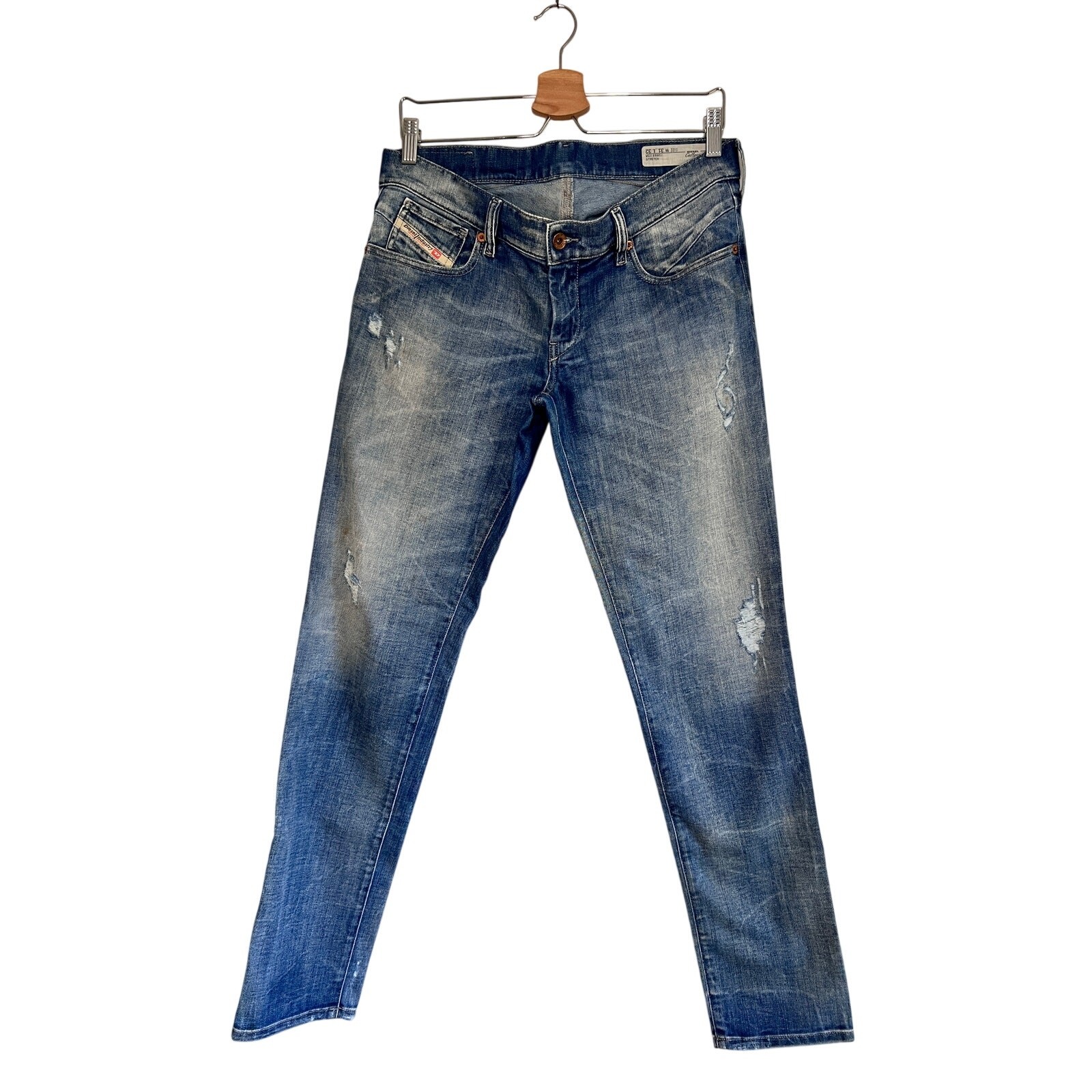 Y2K Men’s Diesel Jeans 31 x 32 Getlegg Low Rise Stretch Distressed Italy