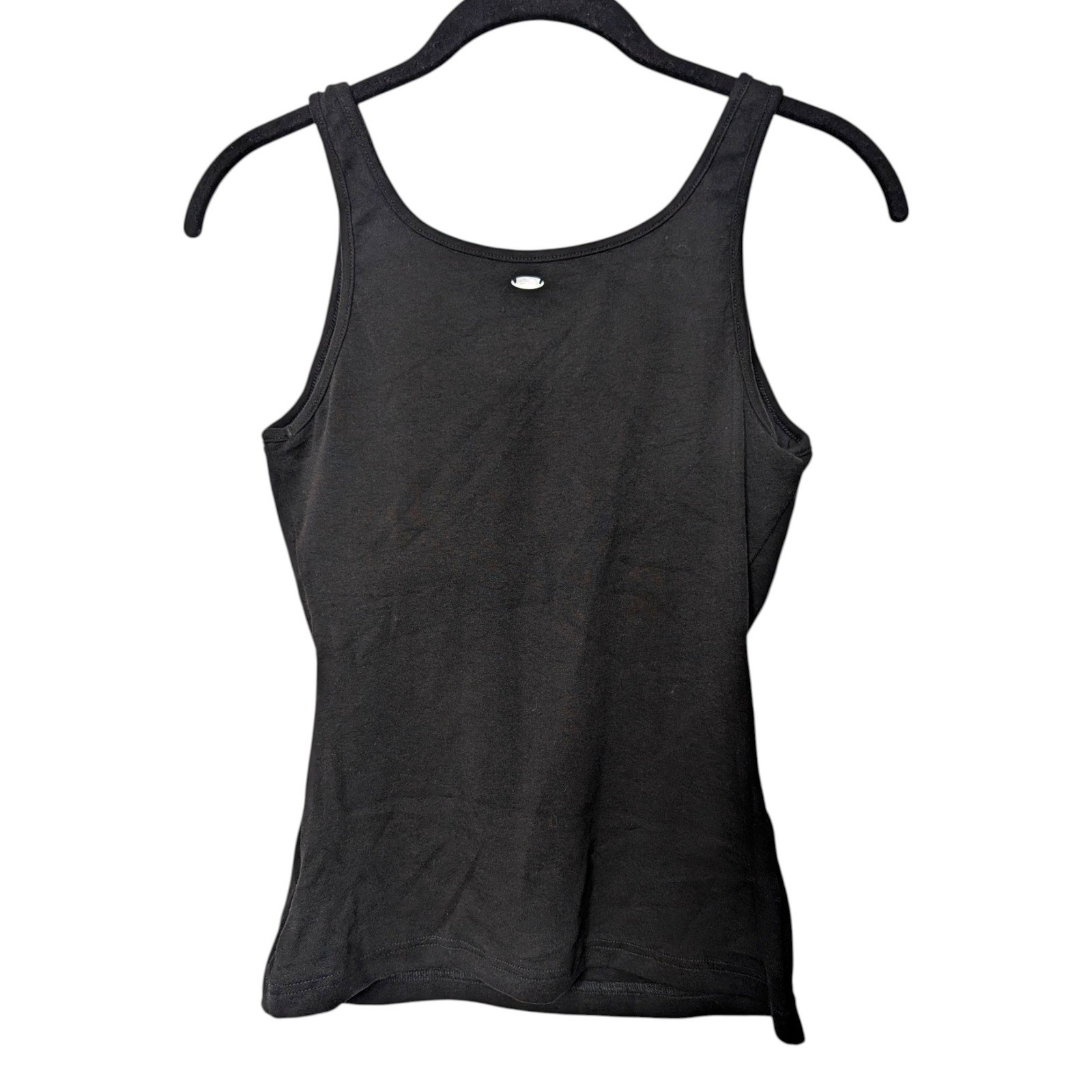 OGL Black Lyocell U-Neck Built-in Bra Brami Tank Top Size Medium NEW