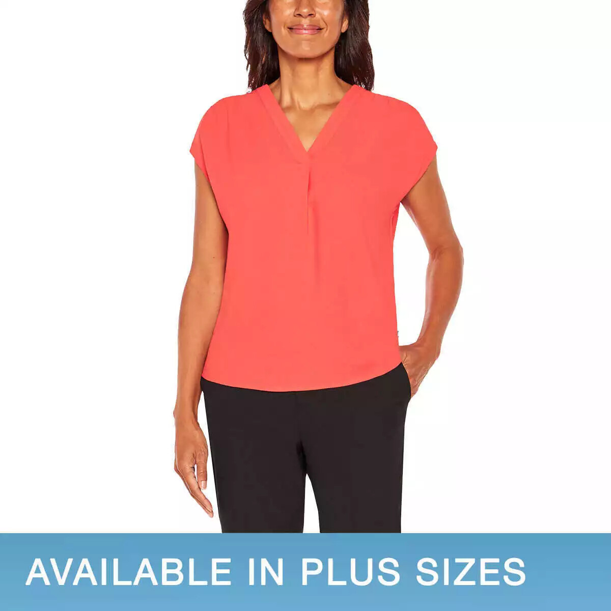 Banana Republic Ladies’ Short Sleeve V-Neck Blouse(#1764639 & 1685714)