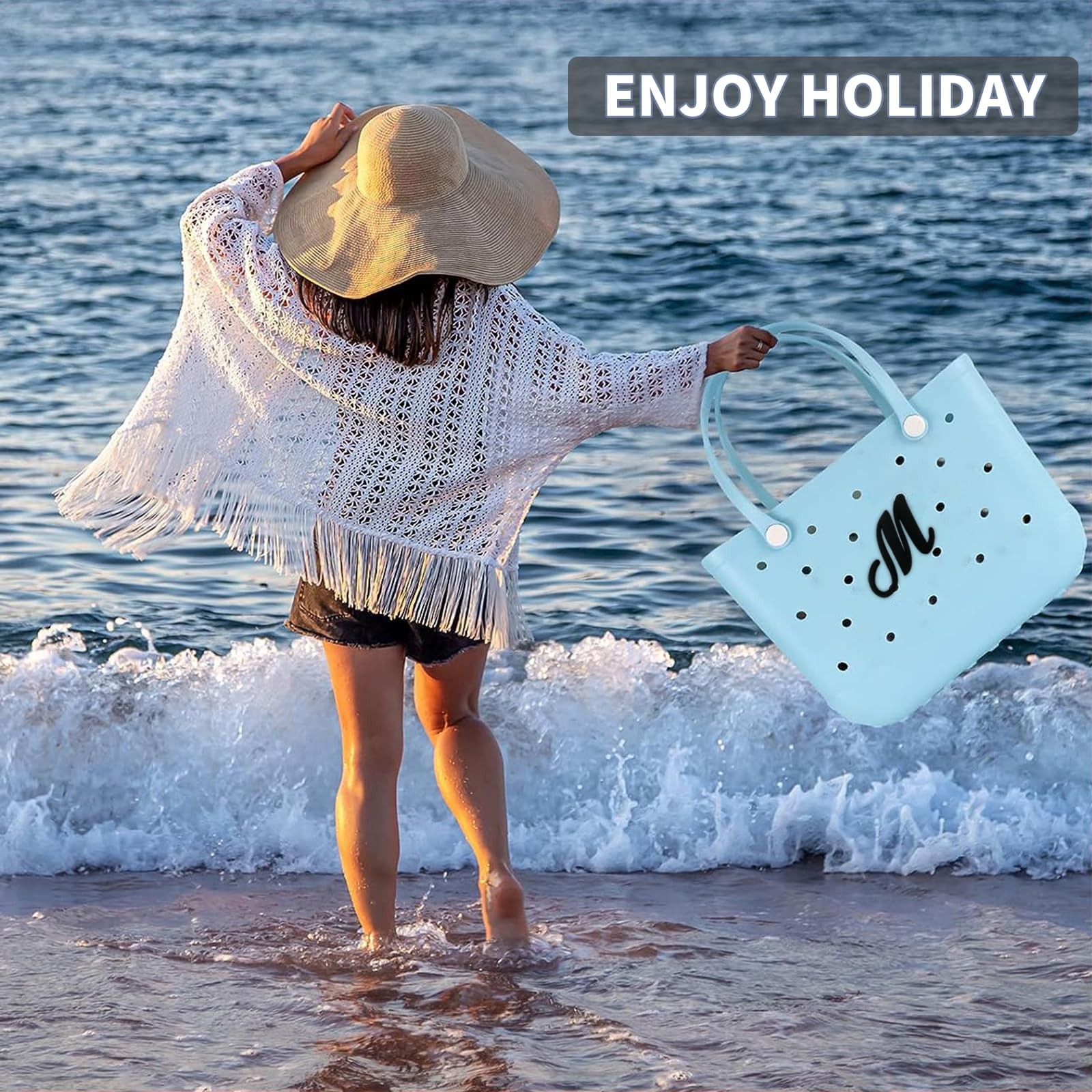 Accessories for Bogg Bag Handbag Beach Tote Personalized 3D Printed Decorative A