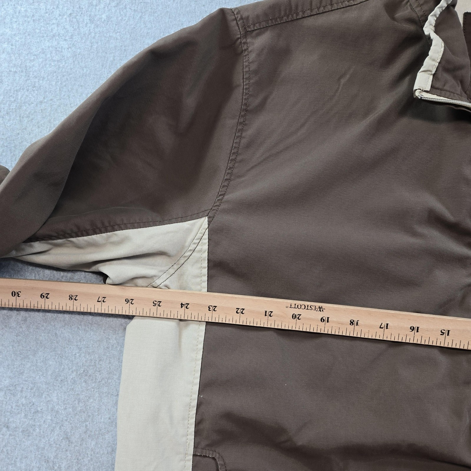 Dunkin’ Donuts Jacket Mens 2XL Brown Windbreaker Lined Insulated Pockets Logo