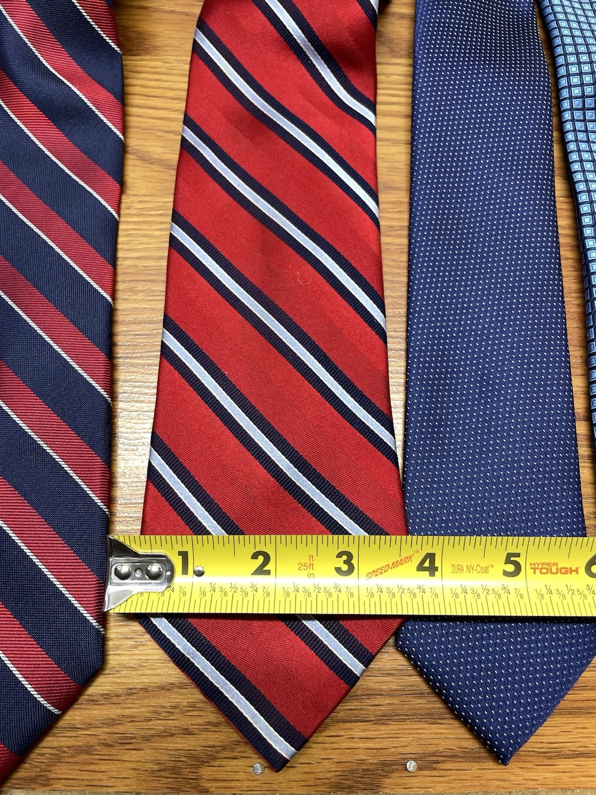Michael Kors Calvin Klein Tommy Hilfiger Tie Lot 6 Blue Pink Red Striped Classic