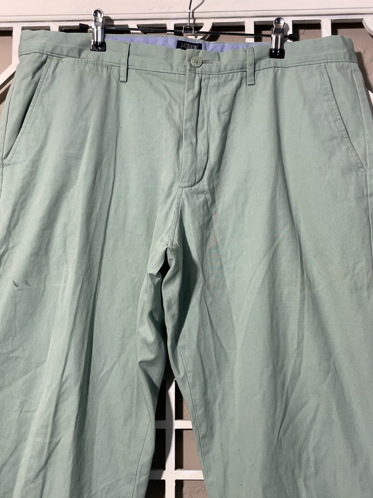 J Crew Pants Mens 36 Green The Sutton Preppy Summer Weight Work Comfort 36×28