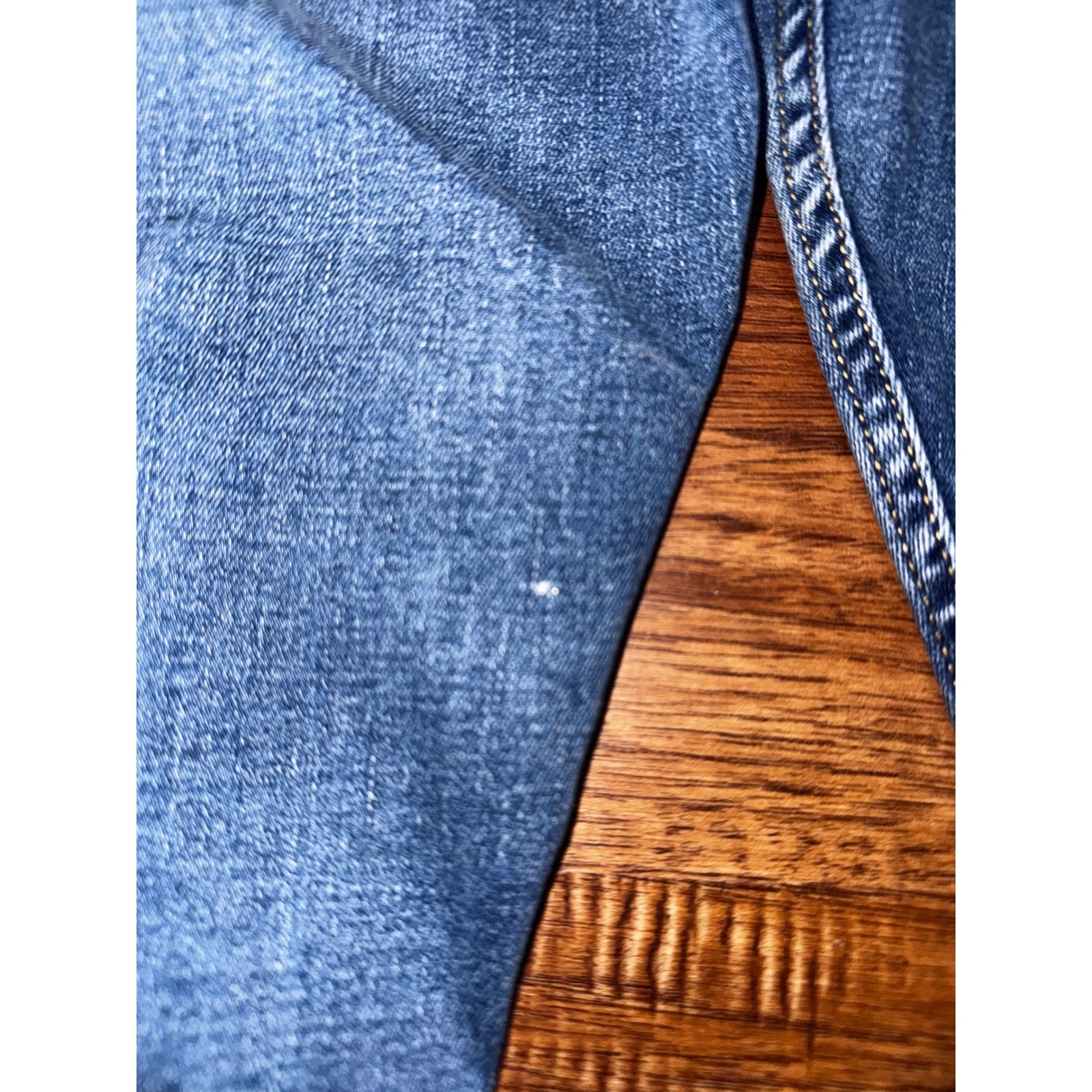 Old Navy 360 Stretch Slim Jeans Mens 32×30 Medium Wash Blue Distressed Denim