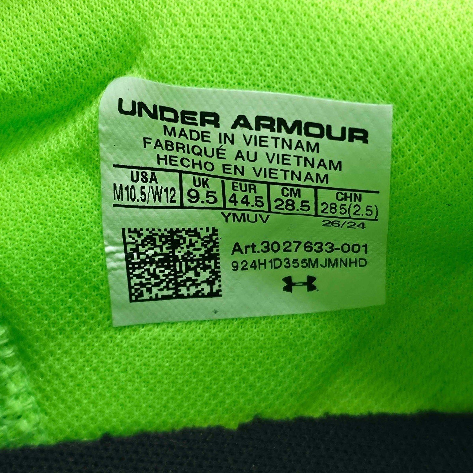 Under Armour Curry 12 Extraterrestrial Sneakers Size 10.5 Hyper Green Black NEW
