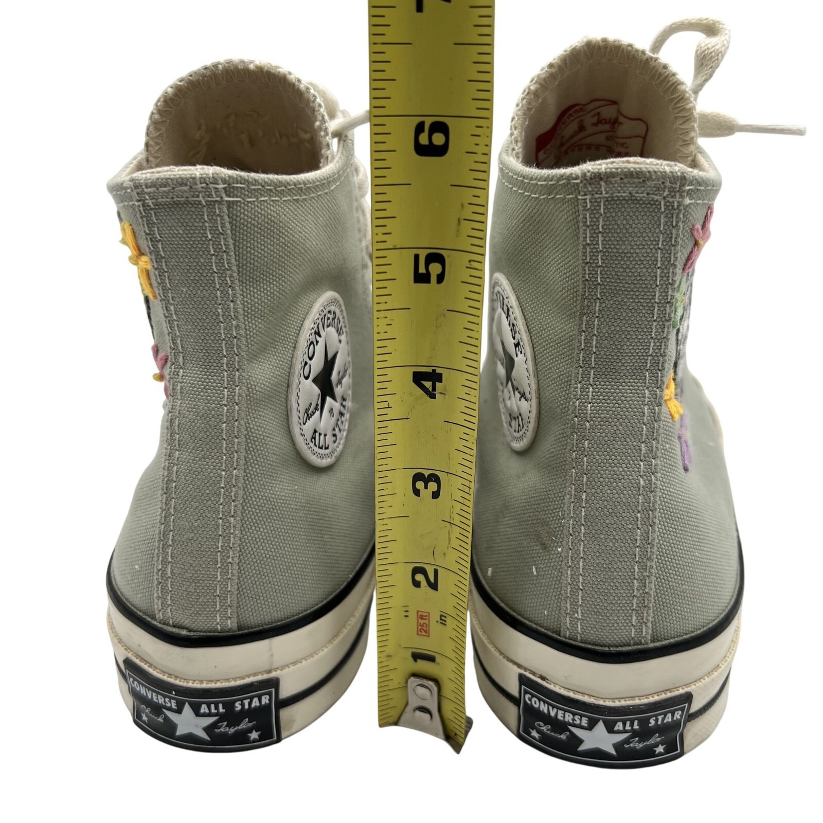 Converse Chuck Taylor All Star Size US M6 / W8 Embroidered Sage High Top Sneaker